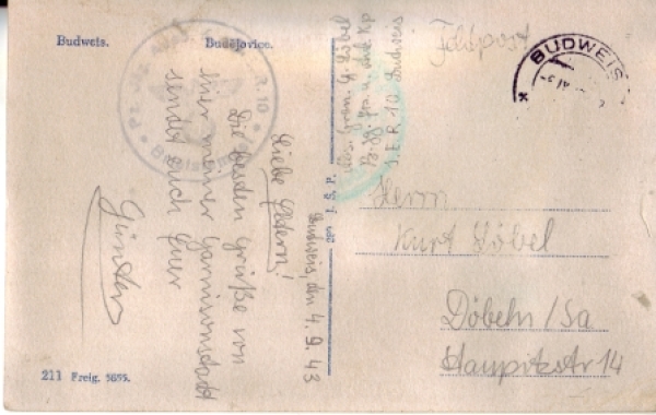 České Budějovice 1943 95 010 ●